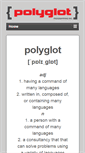 Mobile Screenshot of polyglotprogramminginc.com
